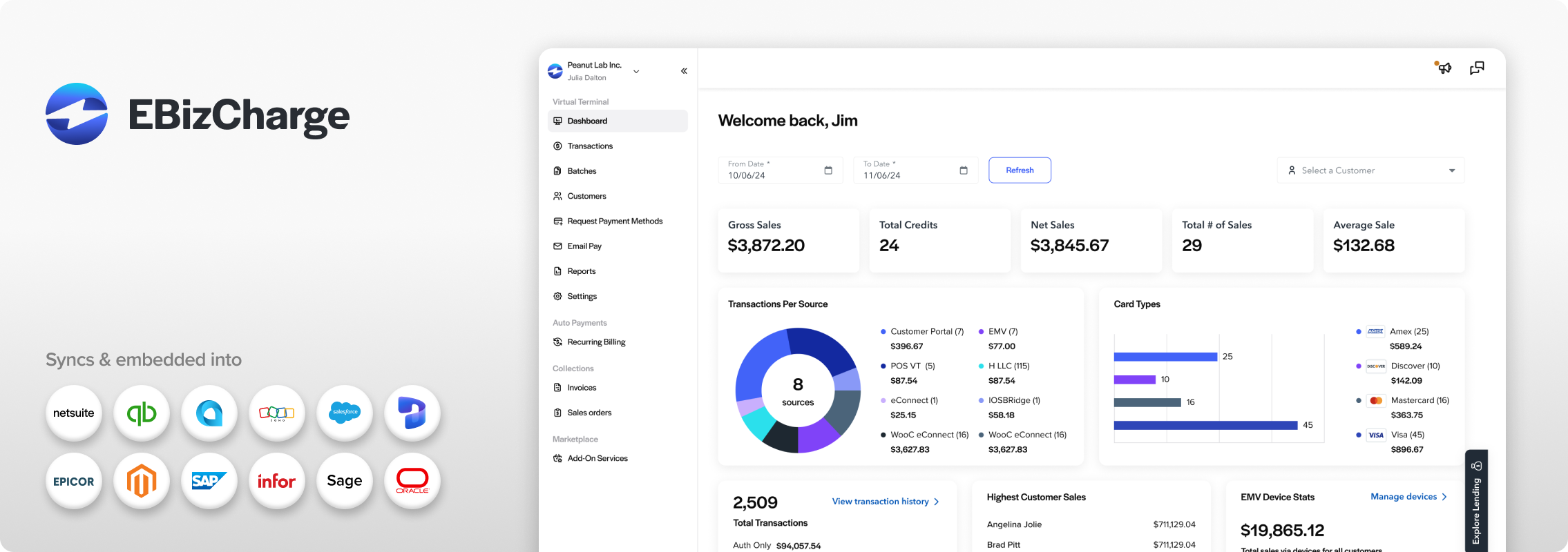 EBizCharge payment processing for auto shops