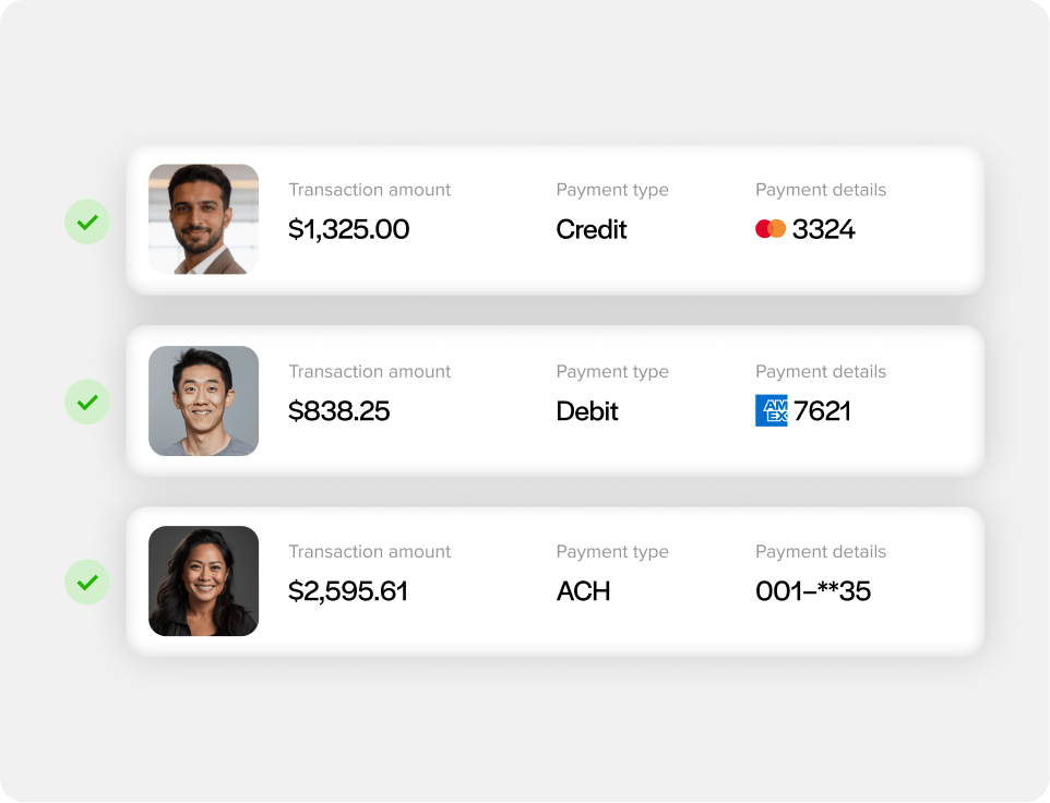 Accept ACH payments on invoices and sales orders