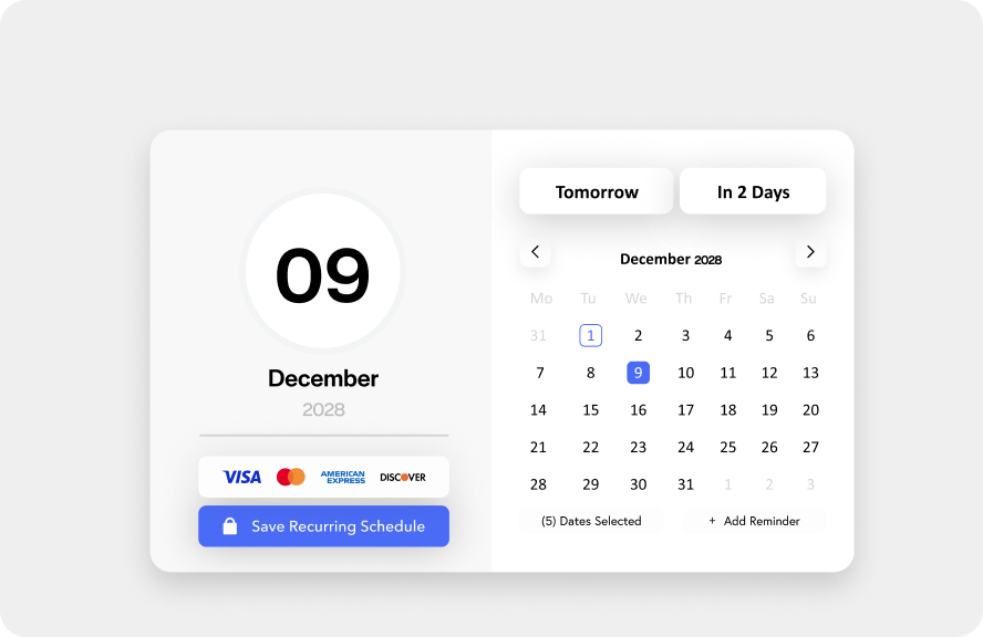 Automate recurring billing and collections Automate recurring billing and collections