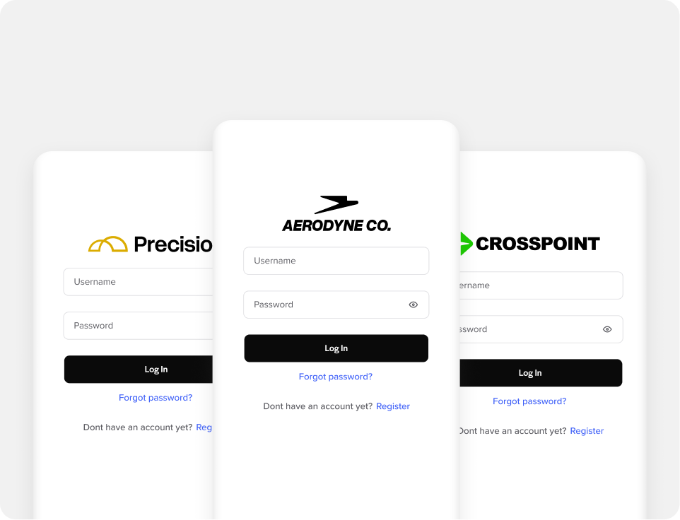 Customizable branded experience Customizable branded experience