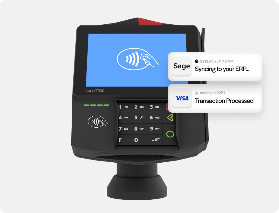 Initiate terminal payments inside Sage Initiate terminal payments inside Sage