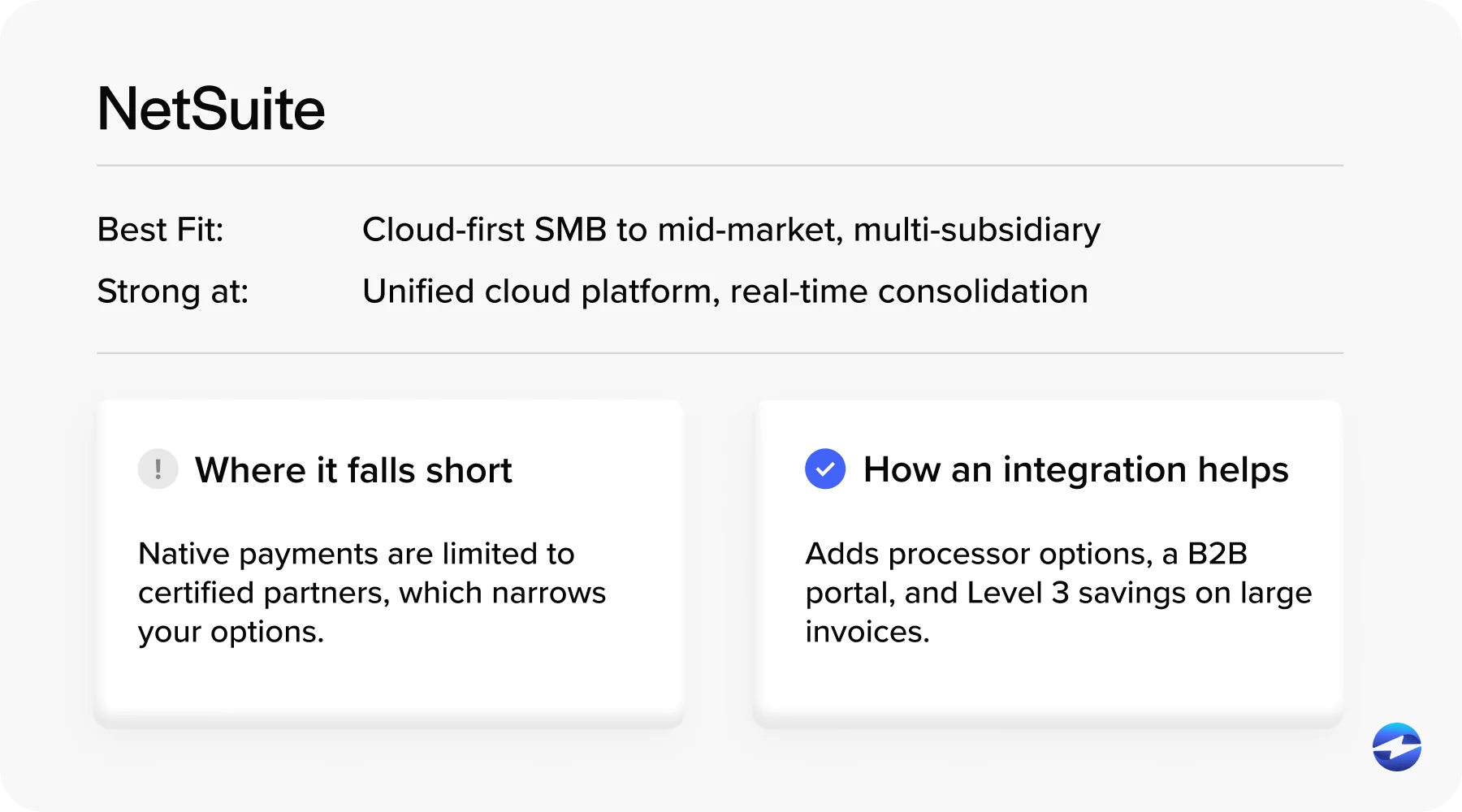 Manufacturing payments in NetSuite