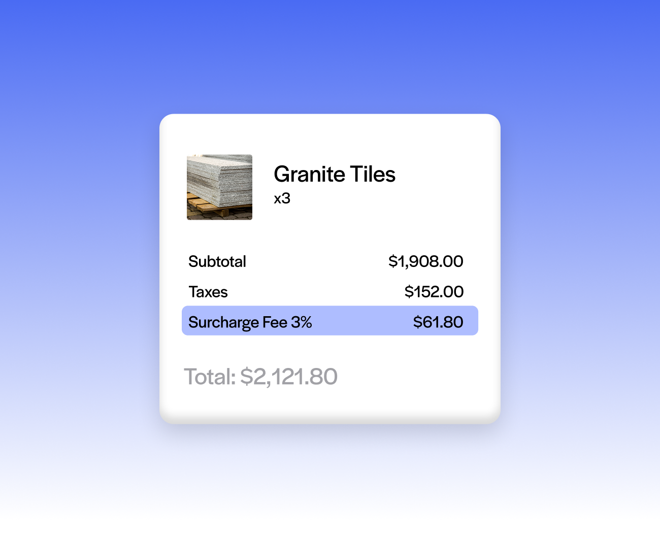 Pass processing fees to customers with surcharging