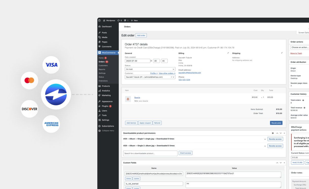 WooCommerce Payment Gateway Integration