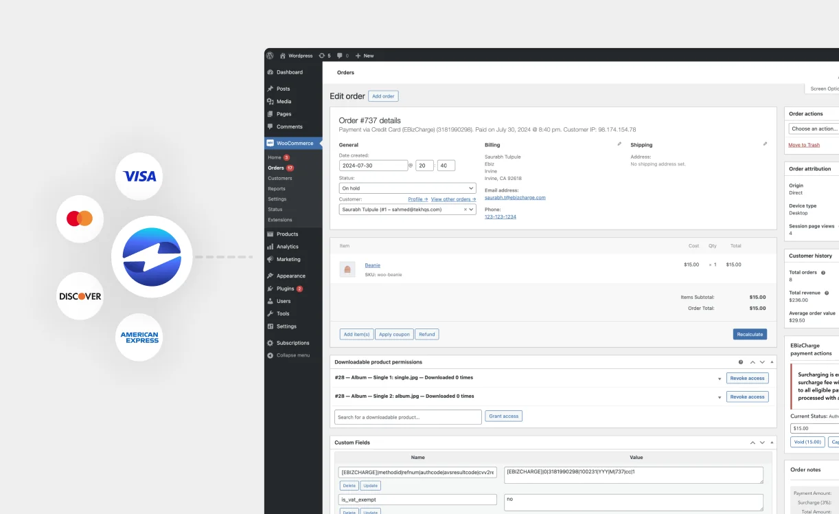 WooCommerce Payment Gateway Integration