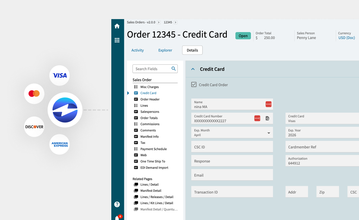 Epicor Kinetic Payment Processing