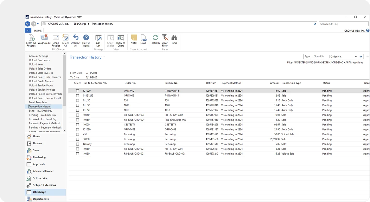 Microsoft dynamics 365 payment integrations