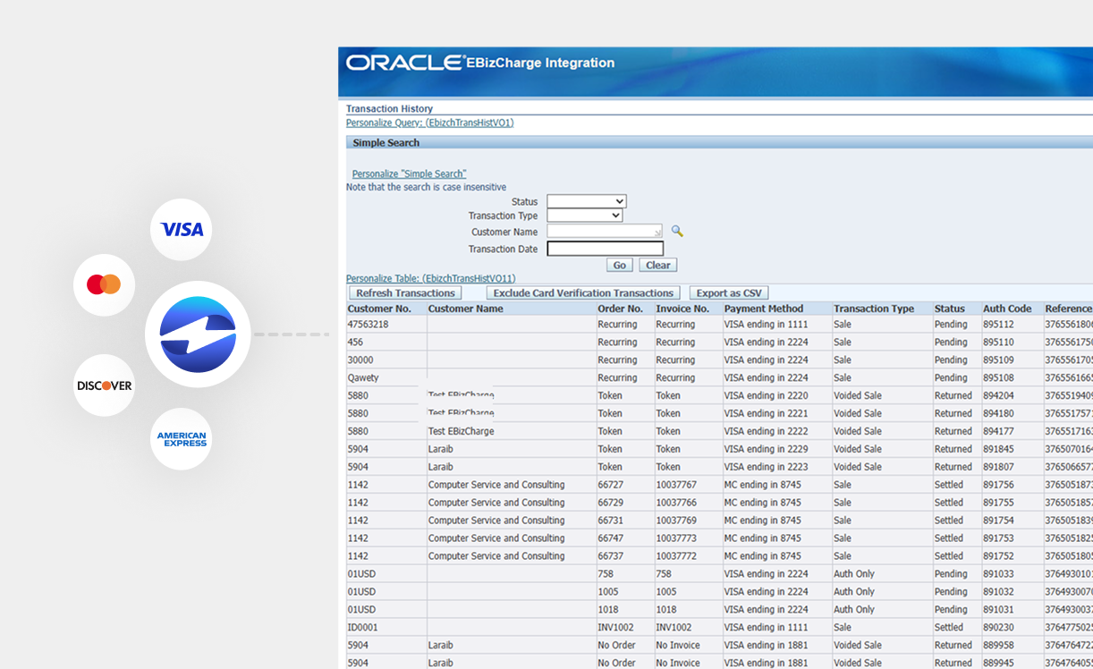 Oracle EBS Financials Credit Card Processing Oracle EBS Financials Credit Card Processing