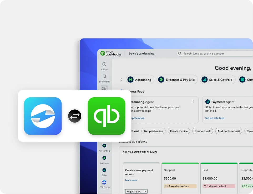 Payments post straight to QuickBooks Desktop