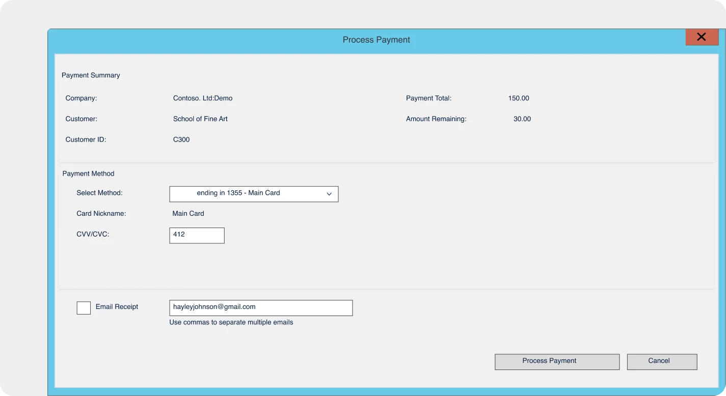 Processing payment in MD SL