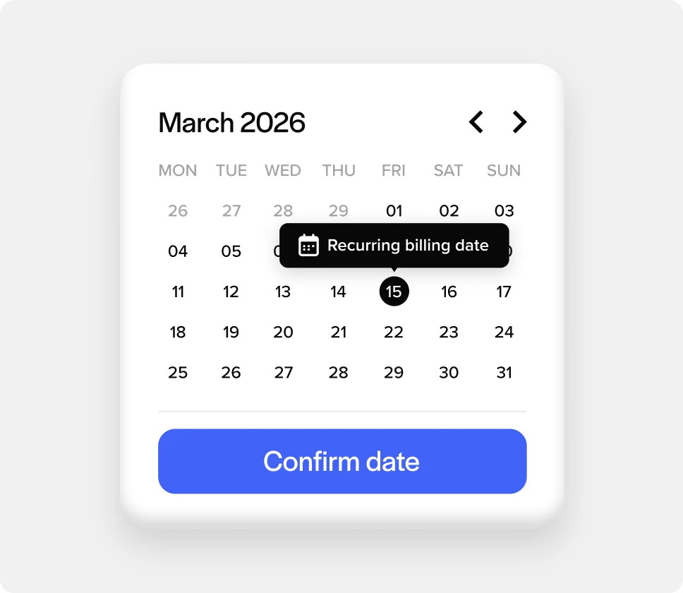 Recurring billing